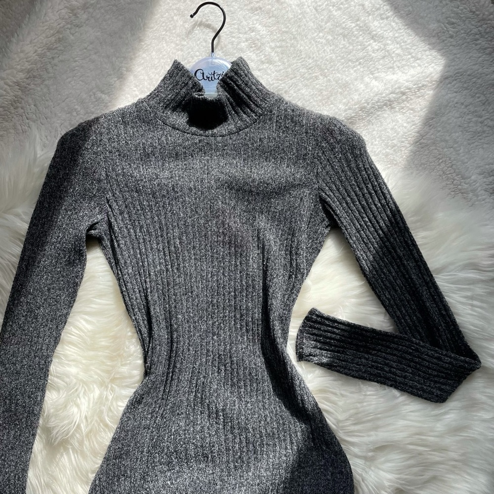 Wilfred Knit Ribbed Mini Dress - Picture 3 of 7